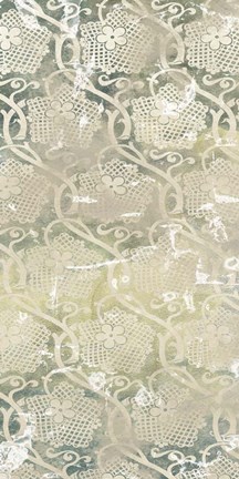 Framed Emerald Textile IV Print