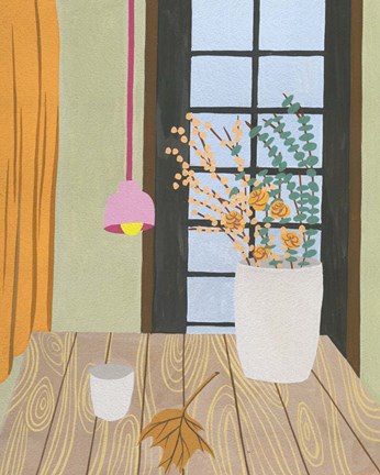 Framed Portrait of Home II Print