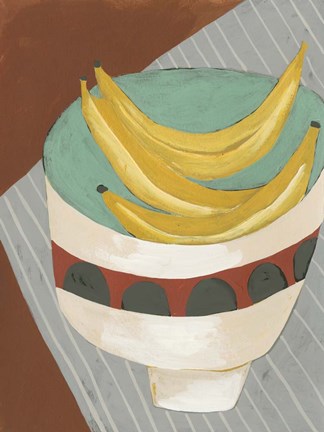 Framed Modern Fruit I Print