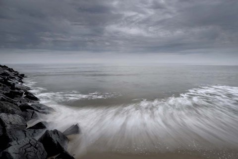 Framed Beach at Cape May National Seashore, NJ Print