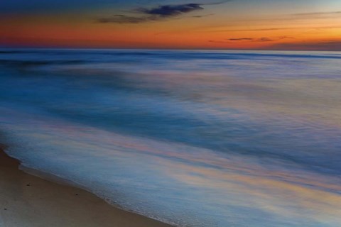 Framed Seashore Landscape 1, Cape May National Seashore, NJ Print