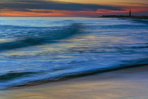 Framed Seashore Landscape 3, Cape May National Seashore, NJ Print