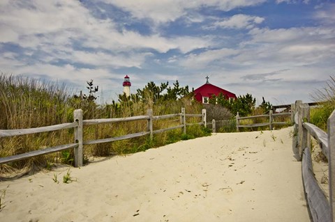 Framed Beach Path, Cape May NJ Print