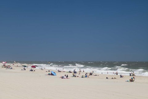 Framed Cape May Beach, NJ Print