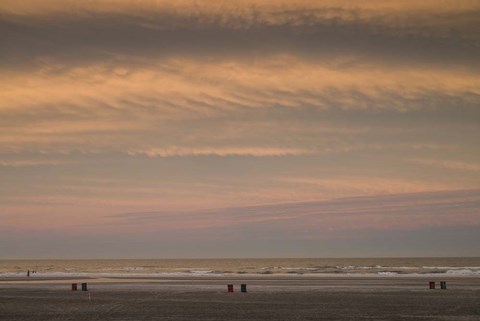 Framed Wildwood Beach Sunset, NJ Print
