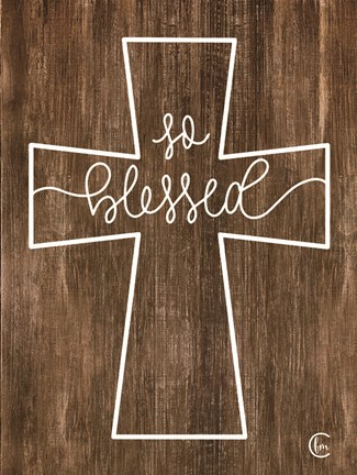 Framed Blessed Cross Print