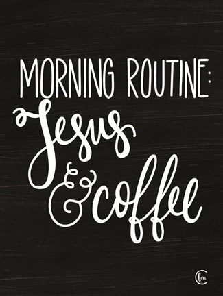 Framed Morning Routine Print