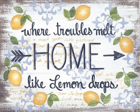 Framed Lemon Home Print