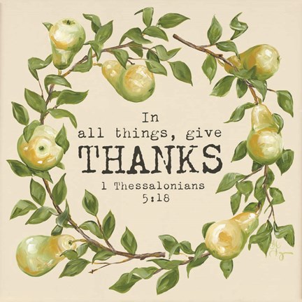 Framed Give Thanks Print