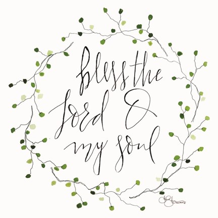 Framed Bless the Lord Print