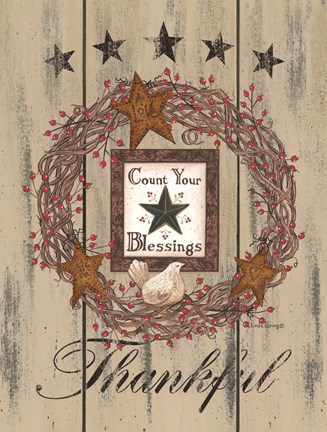 Framed Count Your Blessings Print