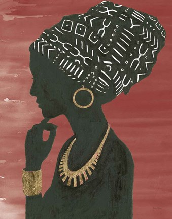 Framed Graceful Majesty II Chili Print