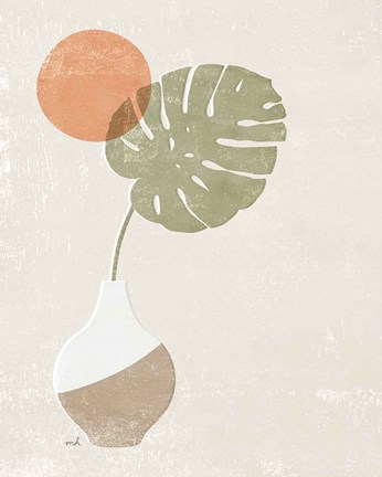 Framed Sun Palm I Print