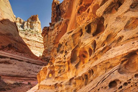 Framed Crack Canyon I Print