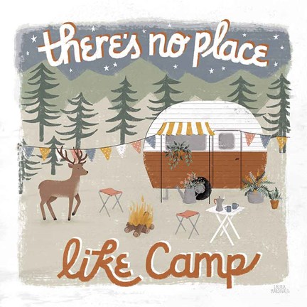 Framed Gone Glamping II Print