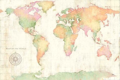 Framed Bright World Print