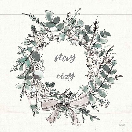 Framed Modern Farmhouse VII Stay Cozy Print