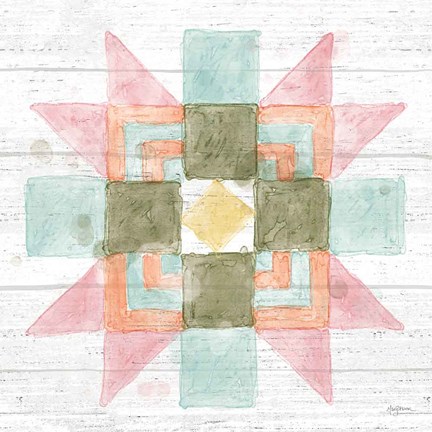 Framed Pastel Flower Market X Print