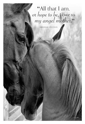 Framed Cheers n&#39; Foal (All that I am...) Print