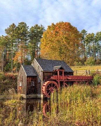 Framed Grist Mill Print