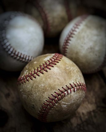 Framed Old Baseball Print