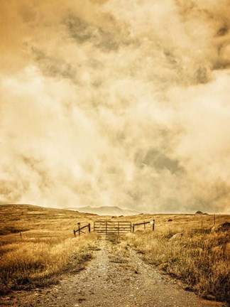 Framed Ranch Gate Print