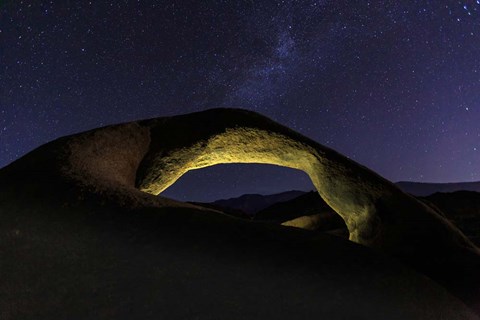 Framed Backlit Mobius Arch Print