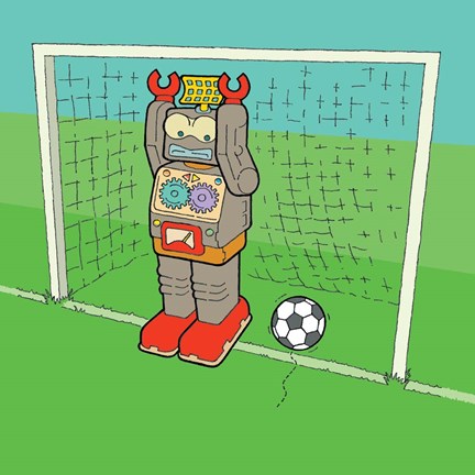Framed Goalie Bot Print