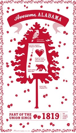 Framed Alabama Print