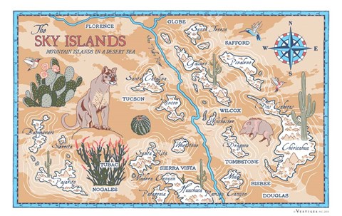 Framed Sky Islands Print