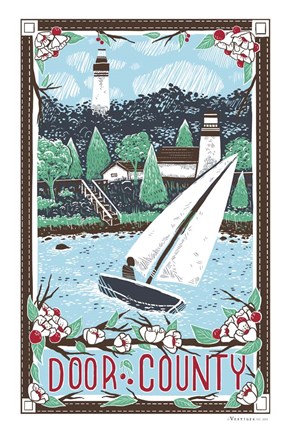 Framed Door County Print