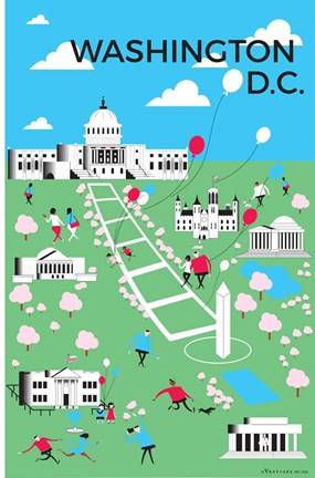 Framed Washington DC Print