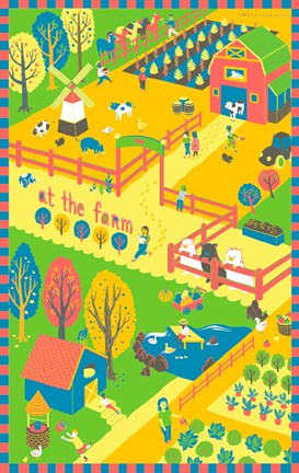 Framed At the Farm Print