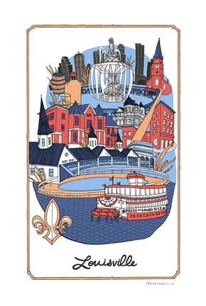Framed Louisville Print