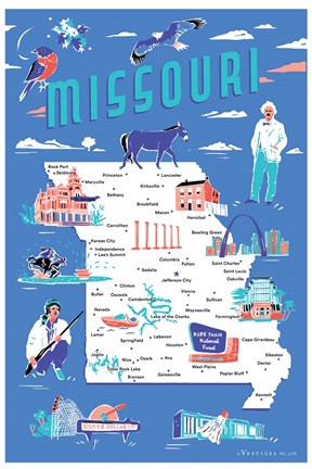 Framed Missouri Print
