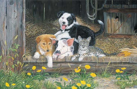 Framed Best Of Friends Print