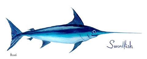 Framed Life of the Big Blue I Print