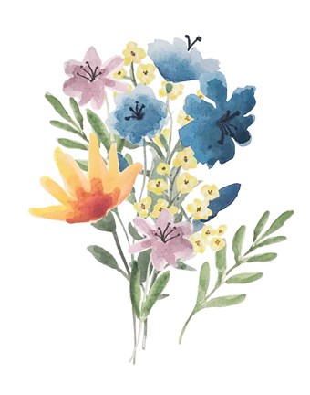 Framed Flower Burst I Print