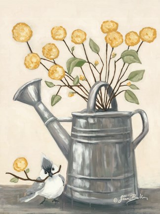 Framed Sharing Flowers with a Friend Print