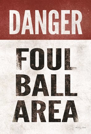 Framed Foul Ball Area Print