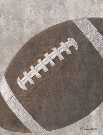 Framed Sports Ball - Football Print