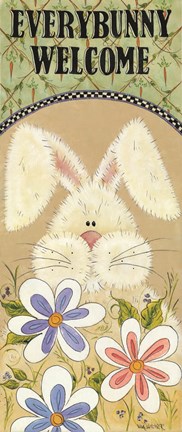 Framed Every Bunny Welcome Print