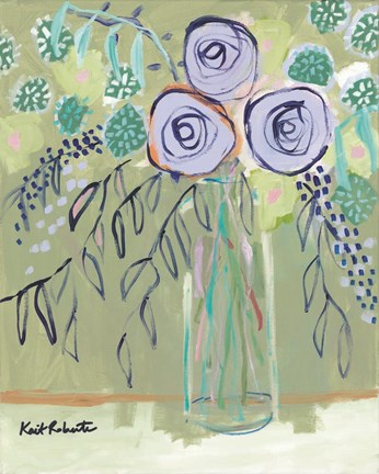 Framed Flower Lady Print