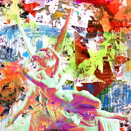 Framed Cupid &amp; Psyche (detail) Print