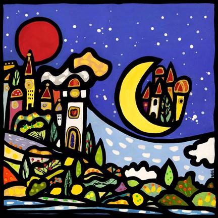 Framed Mondi Lontani Print