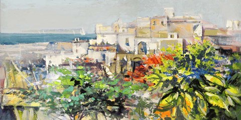 Framed Meriggiare Mediterraneo Print