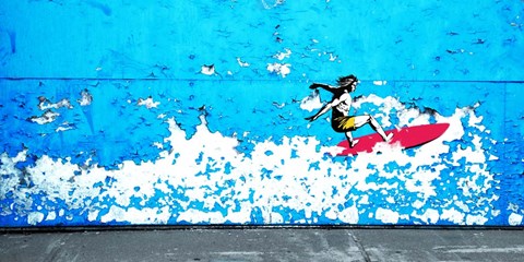 Framed Off the Wall, Santa Cruz, CA Print