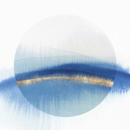 Framed Indigo Eclipse I Print