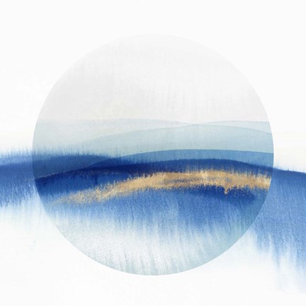 Framed Indigo Eclipse II Print