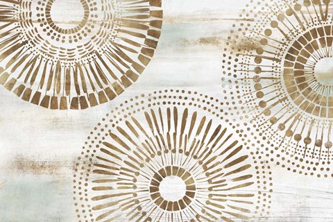 Framed Golden Circus I Print